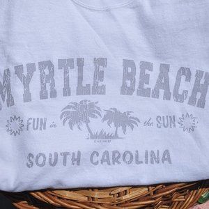 Men's BIG MAN Tee-shirts with Myrtle Beach Imprint 5x, 4x, 3x, 2 each